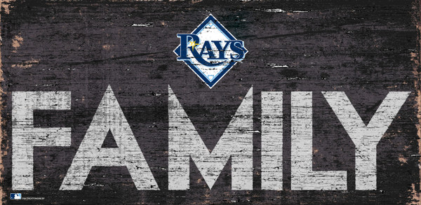 Tampa Bay Rays Sign Wood 12x6 Family Design
