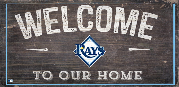 Tampa Bay Rays Sign Wood 6x12 Welcome To Our Home Design
