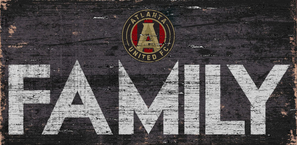 Atlanta United FC Sign Wood 12x6 Family Design