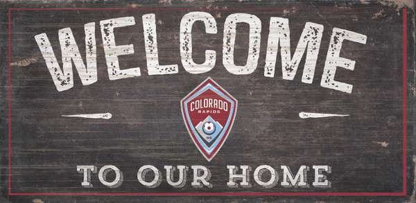 Colorado Rapids Sign Wood 6x12 Welcome To Our Home Design