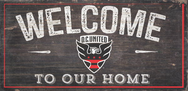 DC United Sign Wood 6x12 Welcome To Our Home Design