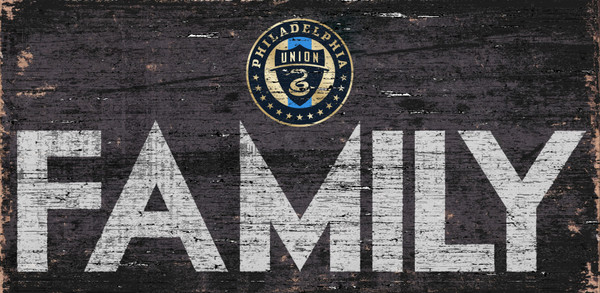 Philadelphia Union Sign Wood 12x6 Family Design