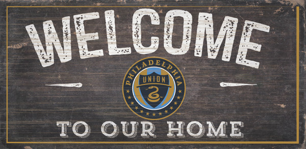 Philadelphia Union Sign Wood 6x12 Welcome To Our Home Design