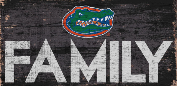 Florida Gators Sign Wood 12x6 Family Design