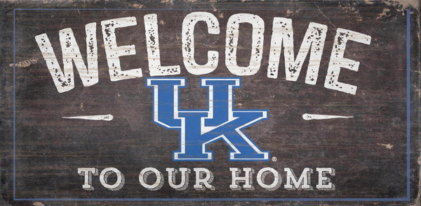 Kentucky Wildcats Sign Wood 6x12 Welcome To Our Home Design