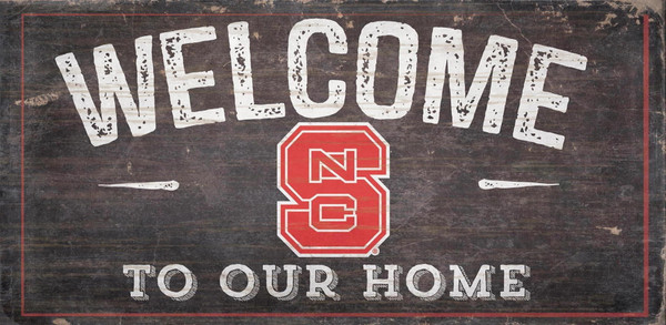 North Carolina State Wolfpack Sign Wood 6x12 Welcome To Our Home Design