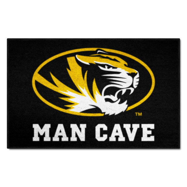 University of Missouri - Missouri Tigers Man Cave Starter Tiger Head Primary Logo Black