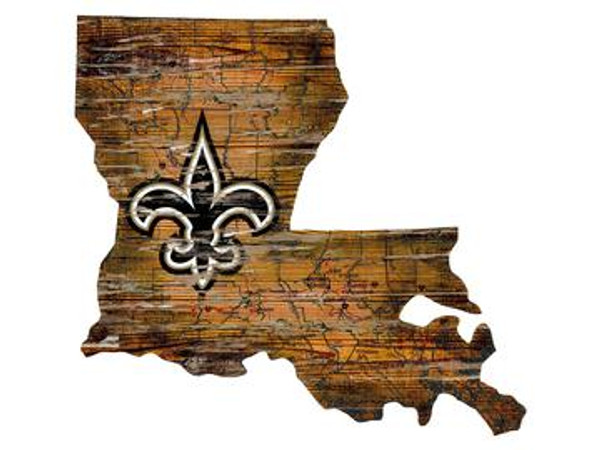 New Orleans Saints Wood Sign - State Wall Art