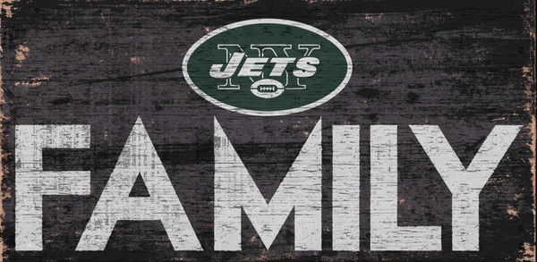 New York Jets Sign Wood 12x6 Family Design