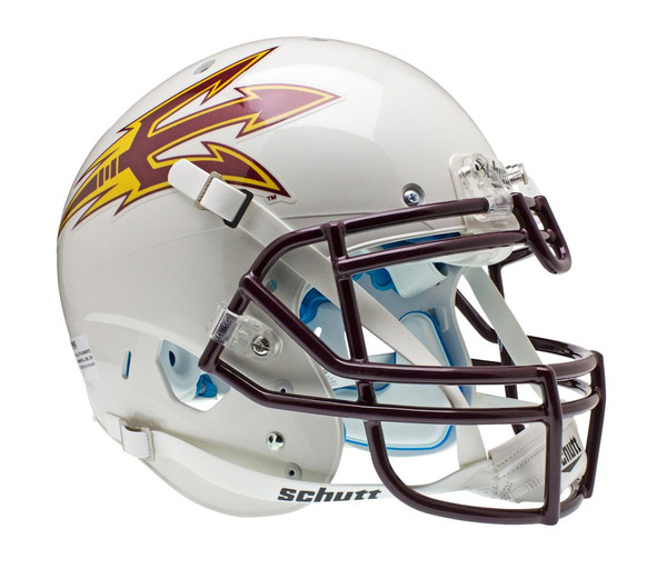 Arizona State Sun Devils Schutt Authentic XP Full Size Helmet - White Alternate Helmet 2