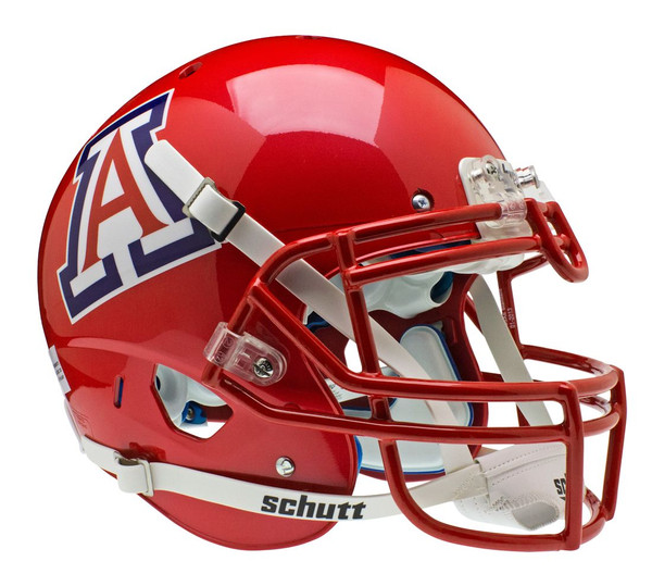 Arizona Wildcats Schutt XP Authentic Full Size Helmet - Scarlet Alternate Helmet 3