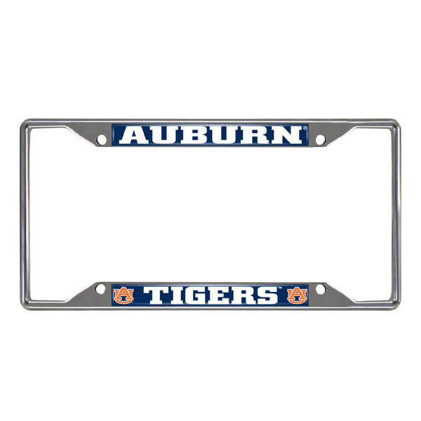 Auburn University - Auburn Tigers License Plate Frame AU Primary Logo Chrome