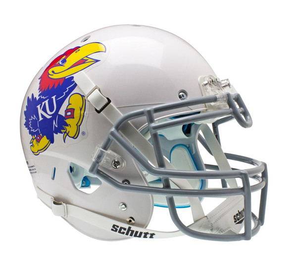 Kansas Jayhawks Schutt XP Authentic Full Size Helmet - White Alternative #1