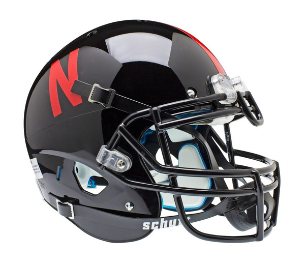 Nebraska Cornhuskers Schutt Authentic Full Size Helmet - Black Alternate