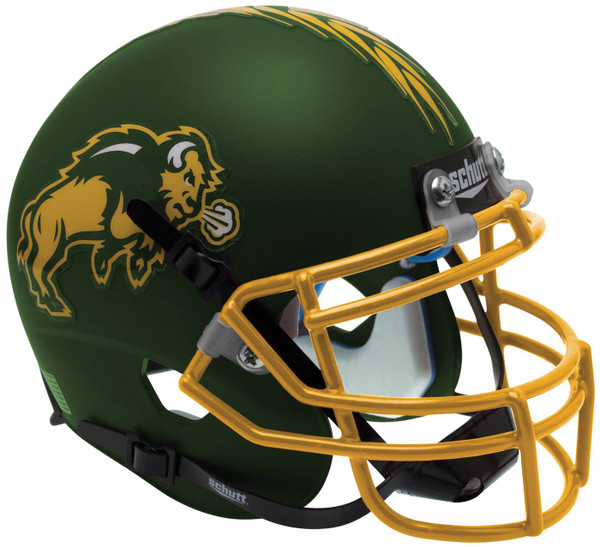 North Dakota State Bison Schutt Mini Helmet Green Alternate 1