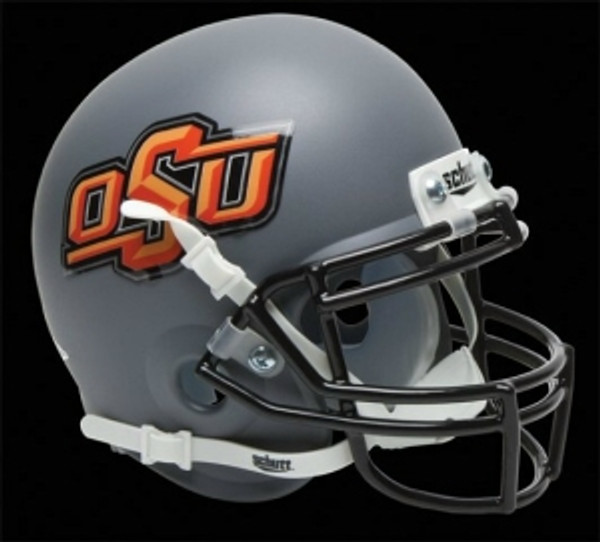 Oklahoma State Cowboys Schutt XP Full Size Replica Helmet - Gray Alternate Helmet #1