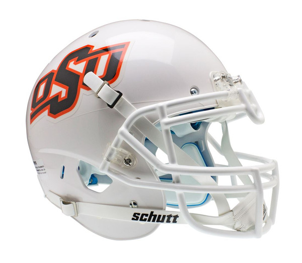 Oklahoma State Cowboys Schutt Authentic XP Full Size Helmet - White Alternate Helmet #2