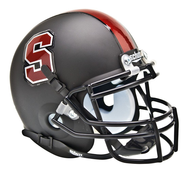 Stanford Cardinal Schutt Mini Helmet - Black Alternate Helmet -