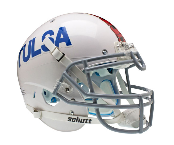 Tulsa Golden Hurricane Schutt Authentic XP Full Size Helmet - White Alternate 2