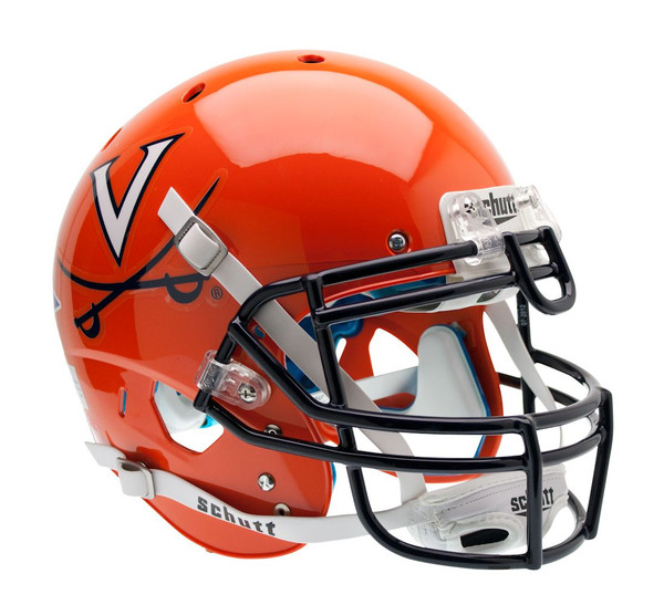 Virginia Cavaliers Schutt XP Authentic Full Size Helmet - Navy Alternate 1