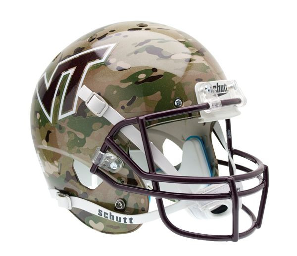 Virginia Tech Hokies Schutt XP Full Size Replica Helmet - Alternate Helmet #5, Camo