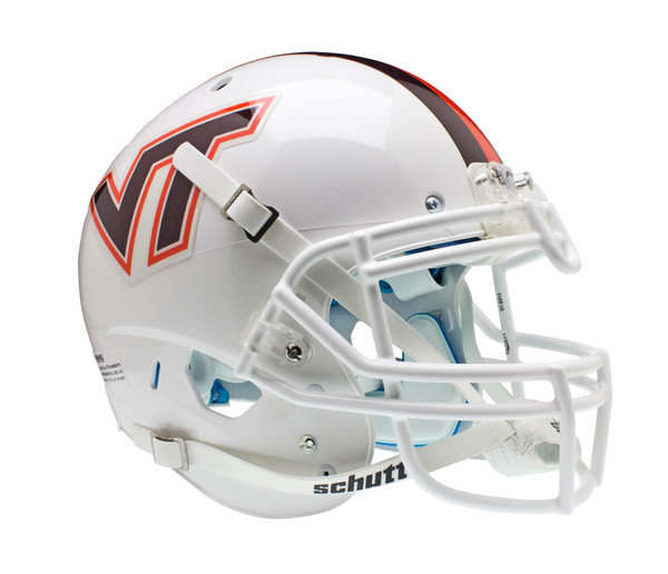 Virginia Tech Hokies Schutt XP Authentic Full Size Helmet - White Alternate 3