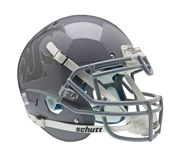 Washington State Cougars Schutt XP Authentic Full Size Helmet - Gray Alternate Helmet #1