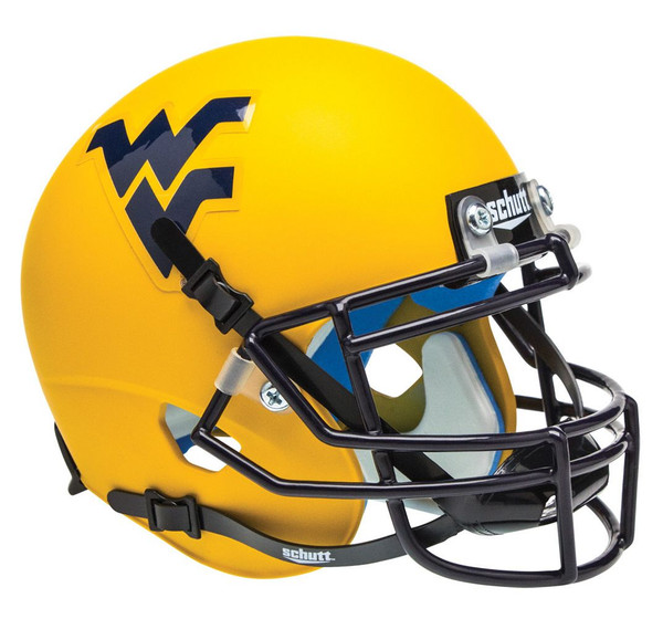 West Virginia Mountaineers Schutt Mini Helmet - Alternate Helmet #2