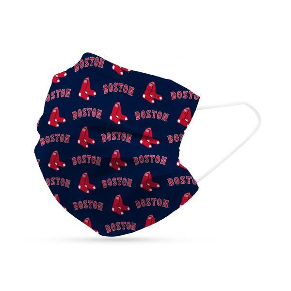 Boston Red Sox Face Mask Disposable 6 Pack