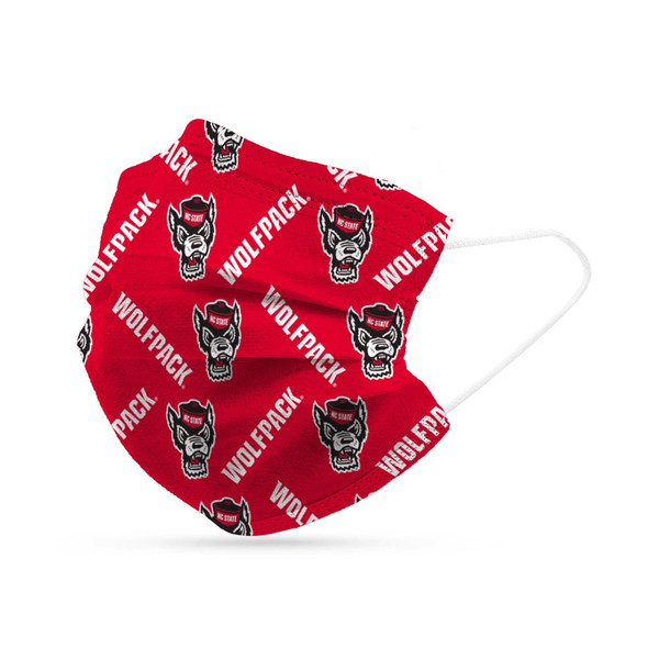 North Carolina State Wolfpack Face Mask Disposable 6 Pack