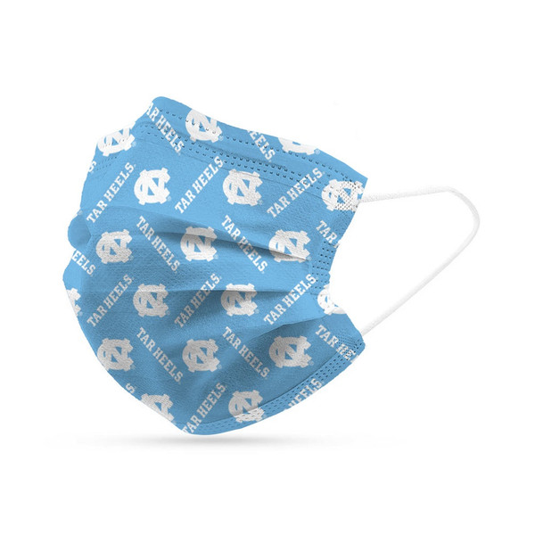 North Carolina Tar Heels Face Mask Disposable 6 Pack