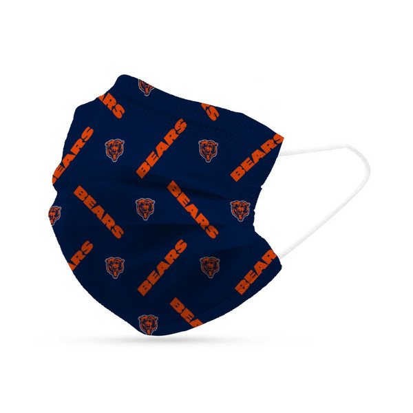 Chicago Bears Face Mask Disposable 6 Pack