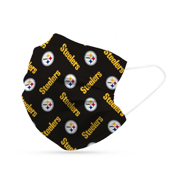 Pittsburgh Steelers Face Mask Disposable 6 Pack