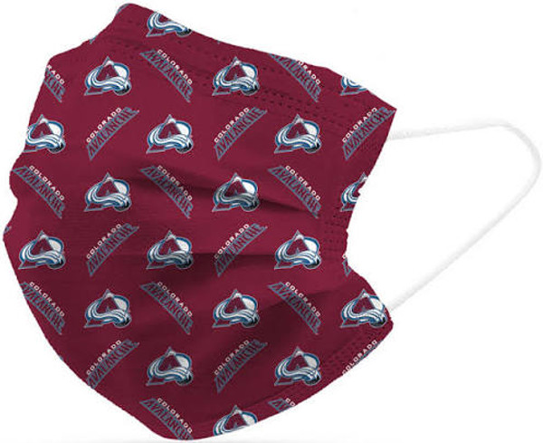 Colorado Avalanche Face Mask Disposable 6 Pack