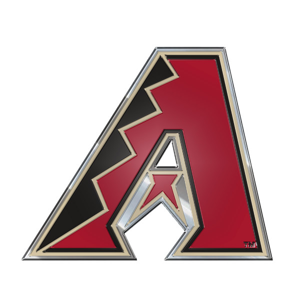 Arizona Diamondbacks Embossed Color Emblem "Stylized A" Primary Logo