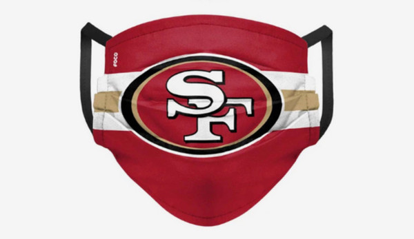 San Francisco 49ers Pleated Face Cover