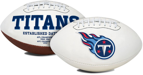 Tennessee Titans Football Full Size Embroidered Signature Series