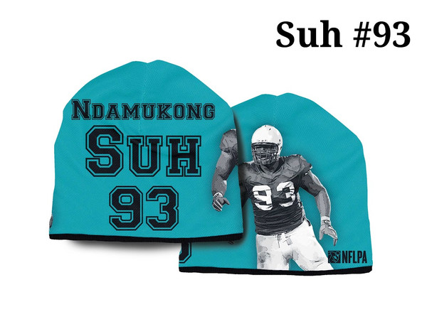 Miami Dolphins Beanie Lightweight Ndamukong Suh Design