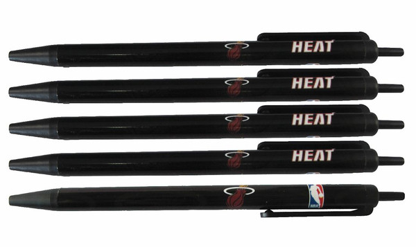 Miami Heat Click Pens 5 Pack