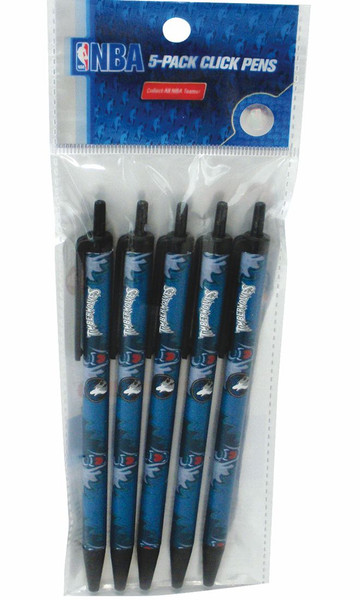 Minnesota Timberwolves Click Pens 5 Pack