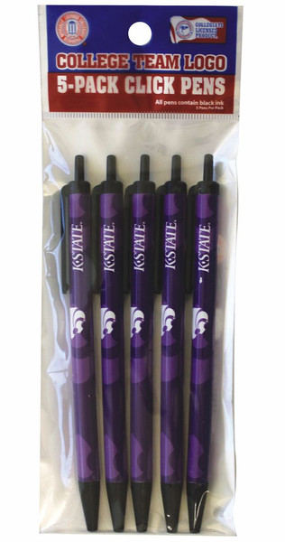 Kansas State Wildcats Click Pens 5 Pack