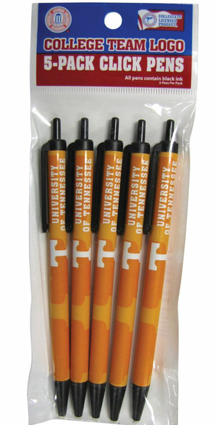 Tennessee Volunteers Click Pens 5 Pack