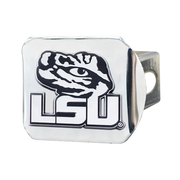 Louisiana State University - LSU Tigers Hitch Cover - Chrome LSU Tiger Eye Secondary Logo Chrome