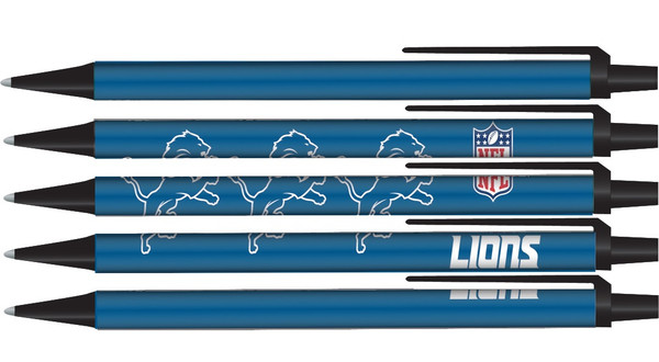 Detroit Lions Pens Click Style 5 Pack