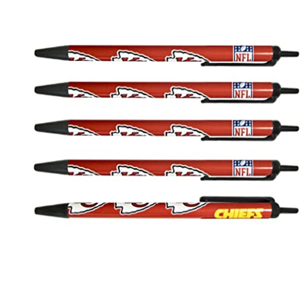 Kansas City Chiefs Click Pens 5 Pack