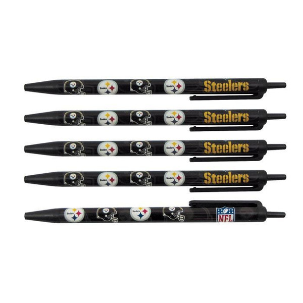 Pittsburgh Steelers Click Pens 5 Pack