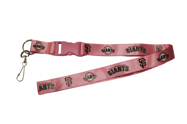 San Francisco Giants Lanyard - Breakaway with Key Ring - Pink