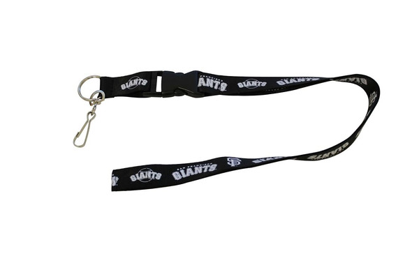 San Francisco Giants Lanyard - Breakaway with Key Ring - Blackout