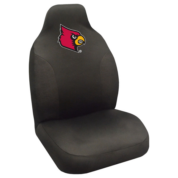 University of Louisville - Louisville Cardinals Seat Cover Cardinal Primary Logo Black