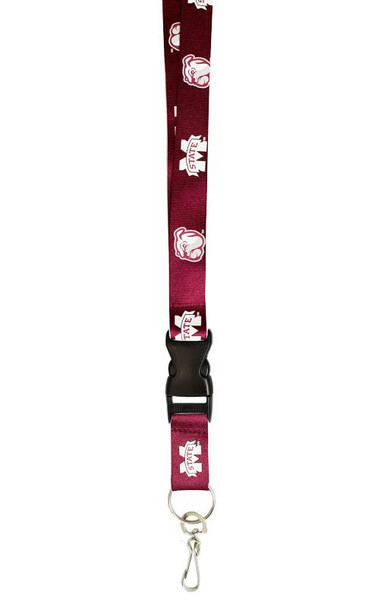 Mississippi State Bulldogs Lanyard Breakaway with Key Ring Style